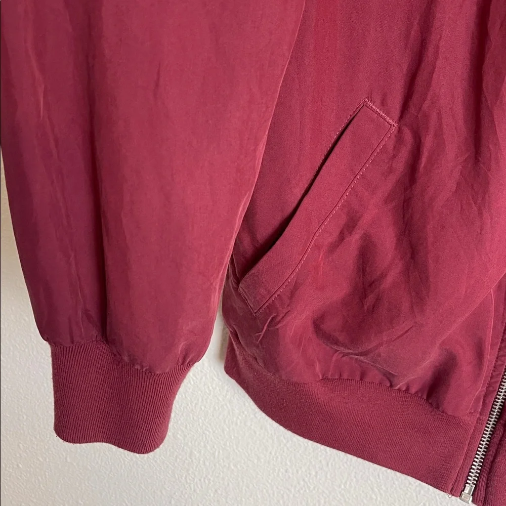 American Apparel Lightweight Red Bomber jacket S - Picture 3 of 6